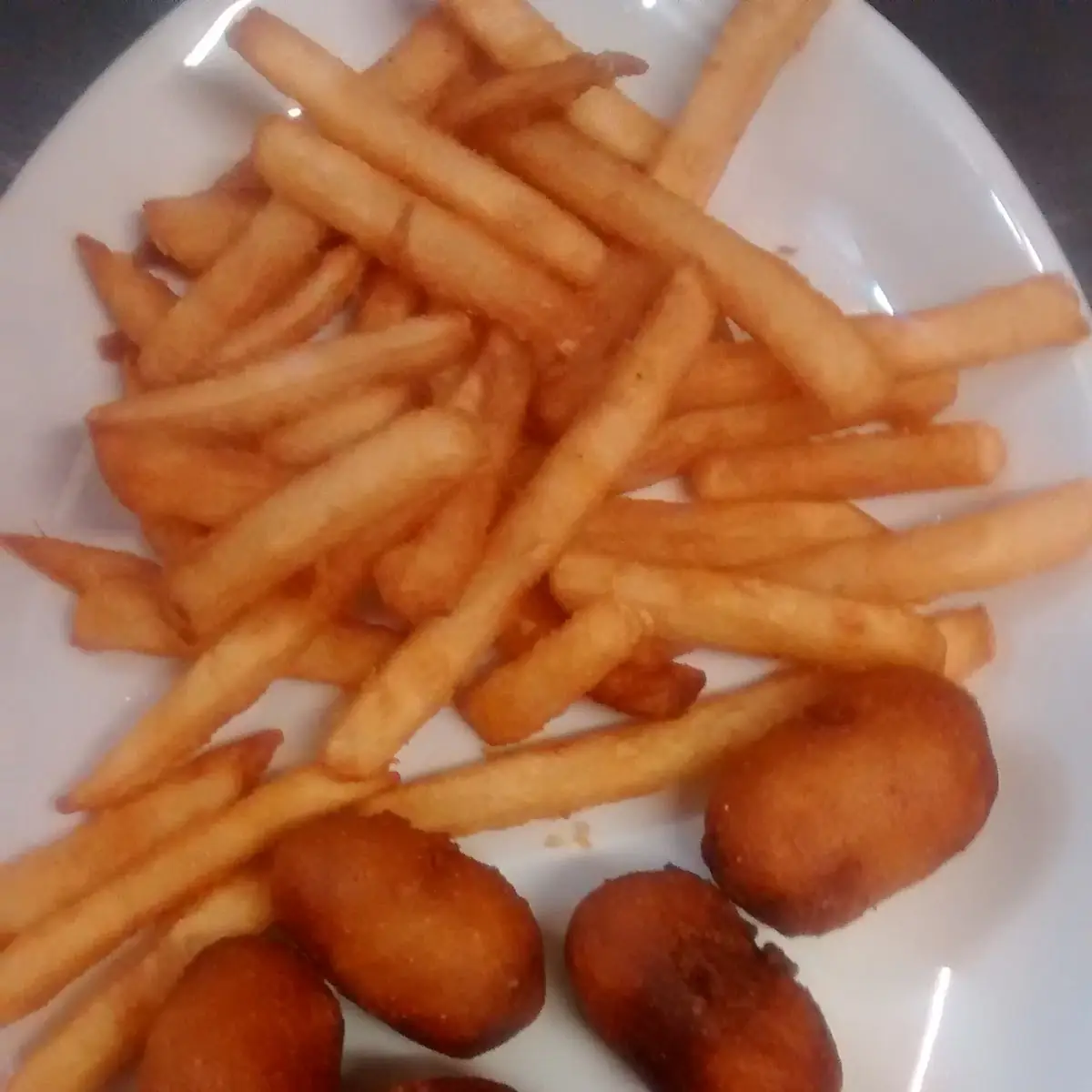 Mini Corn Dogs and French Fries