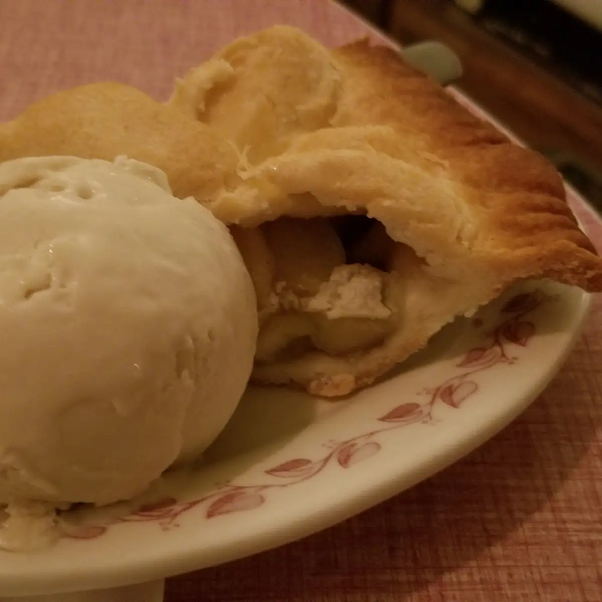 Apple Pie with Plant-Based Vanilla Ice Cream