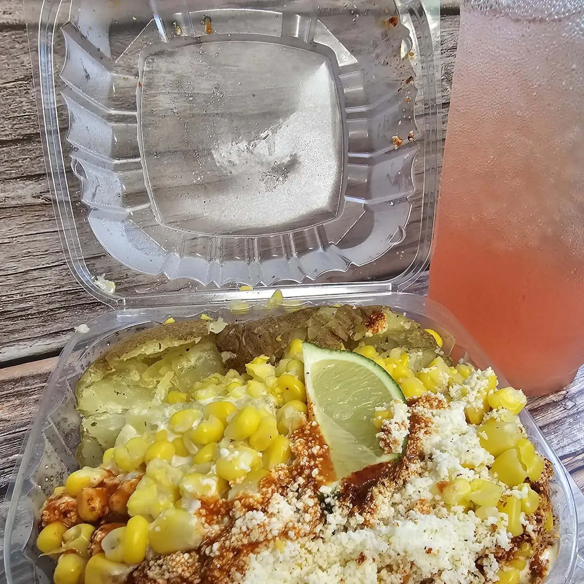 Baked Potato with Mex Corn