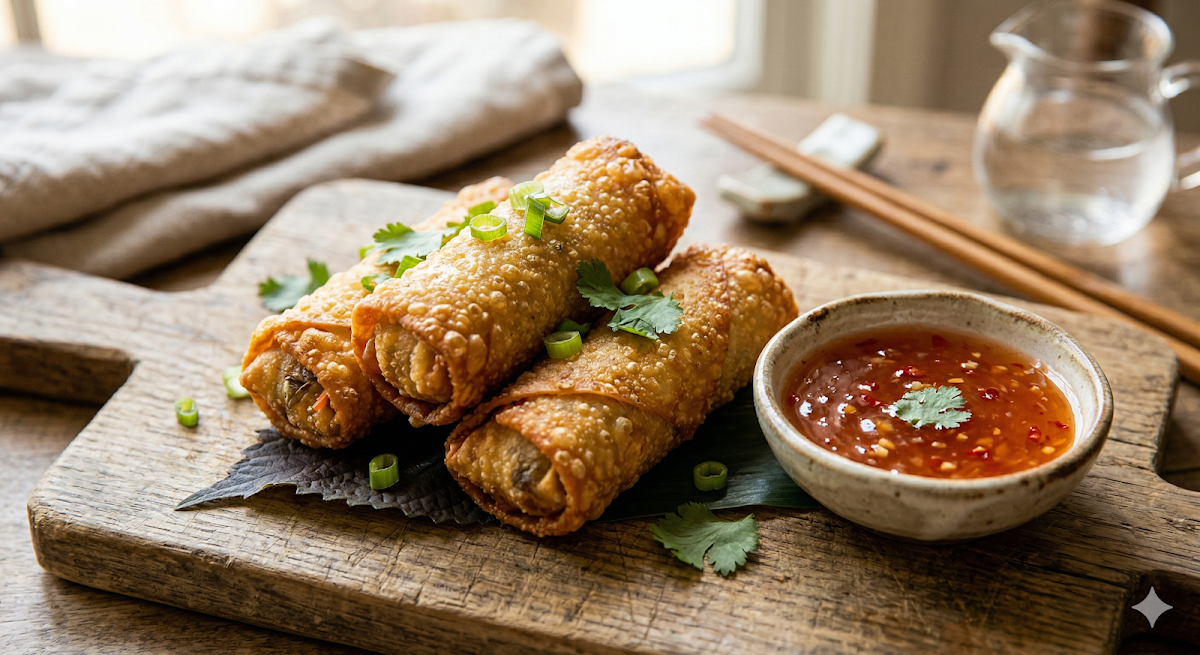 Pork Vegetable Egg Rolls