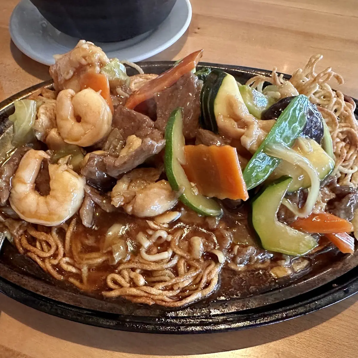 Sizzling Pan-Fried Noodle Plate