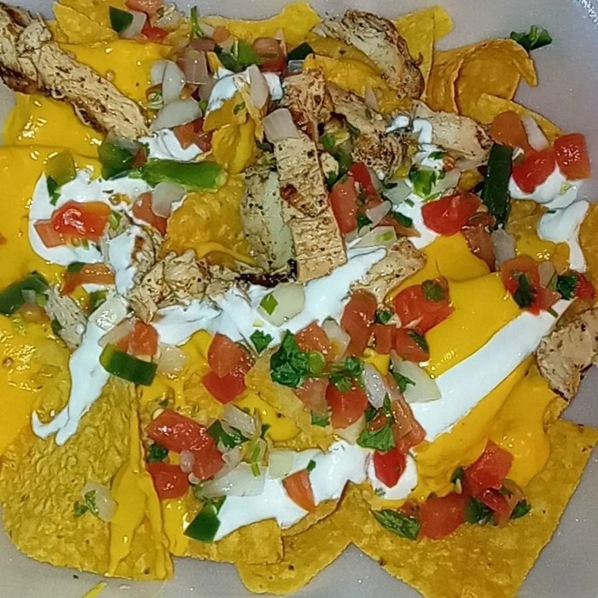 Loaded Chicken Nachos