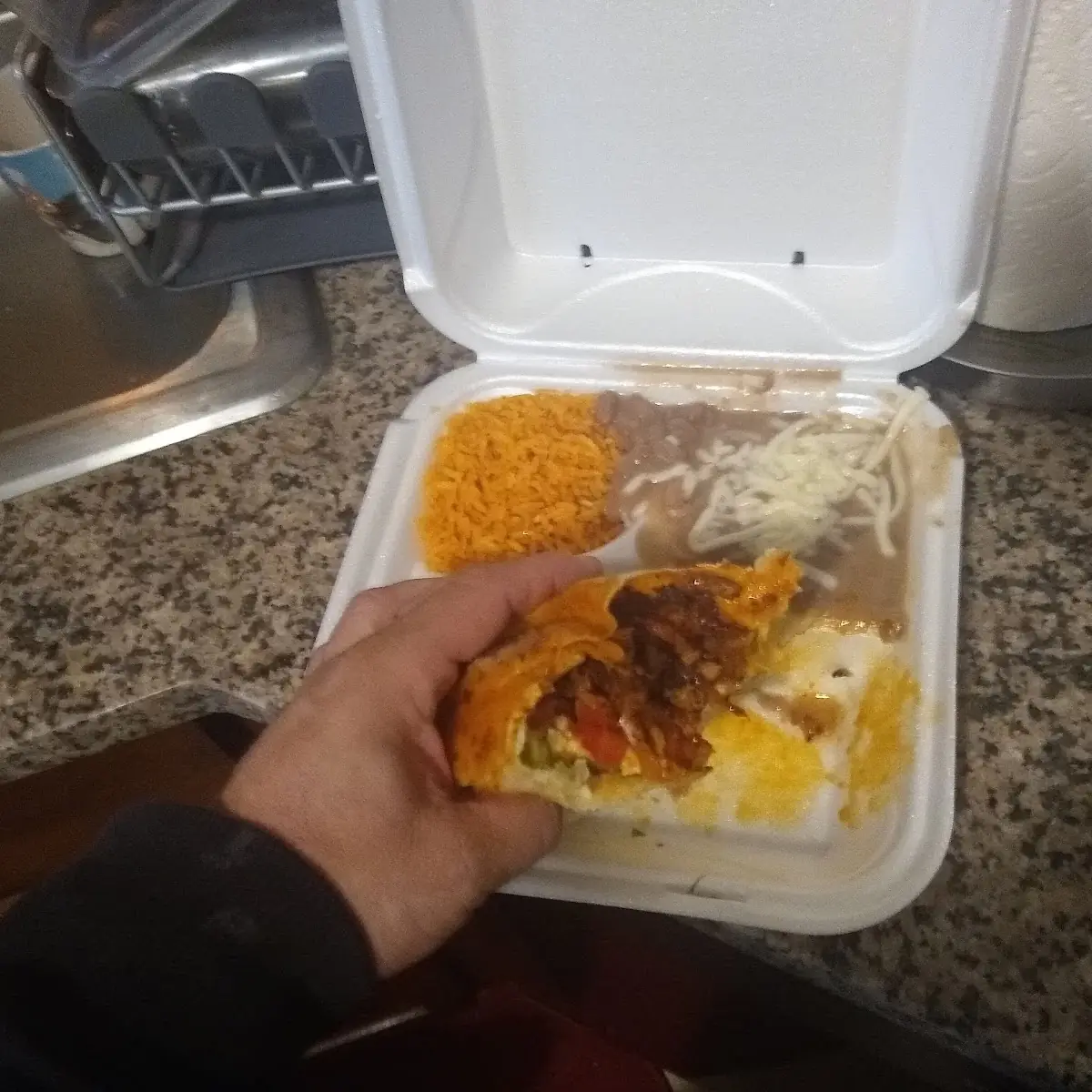 Pastor Burrito Dinner