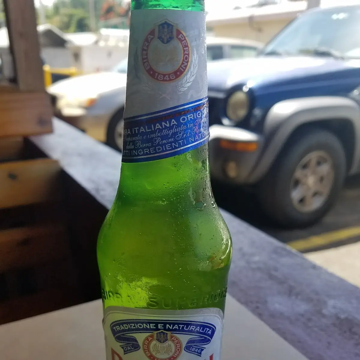 A Cold Peroni Beer Happy Hour