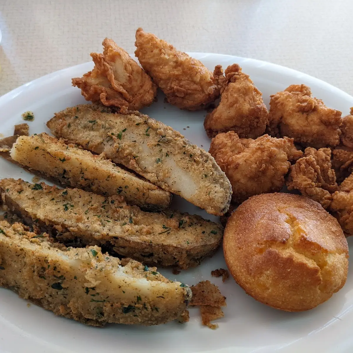Chicken Bites with Ranch Potato Logs