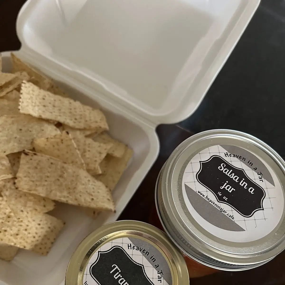 Tiramisu and Salsa Sauce