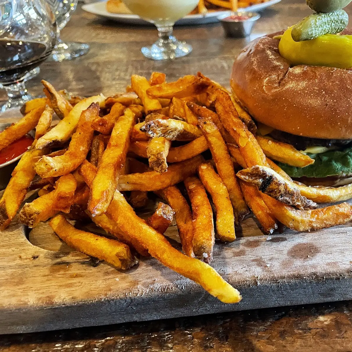 Double Cheeseburger and Fries