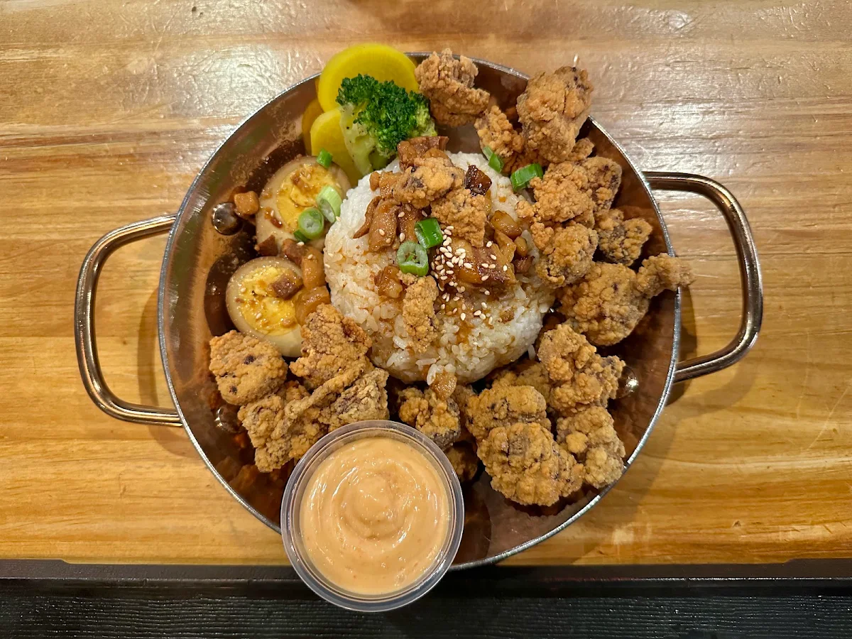 Taiwanese Style Popcorn Chicken on Rice, Mabu Generation