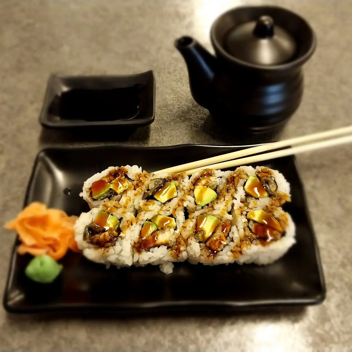 Add Cream Cheese on Sushi Roll