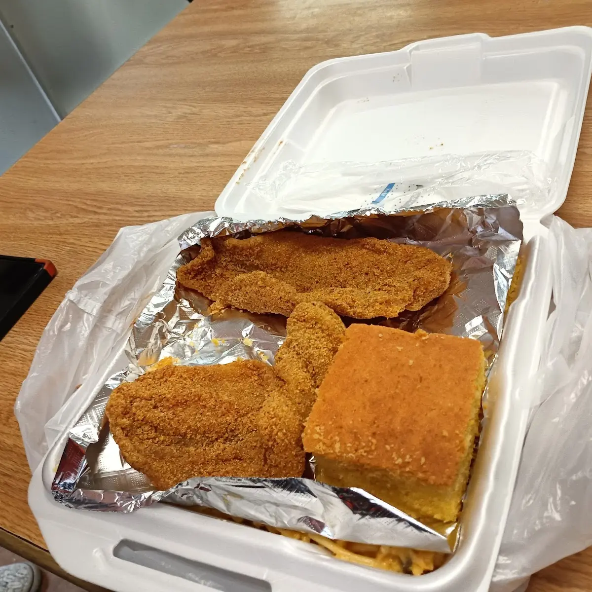 Fried Fish Swai Cornbread