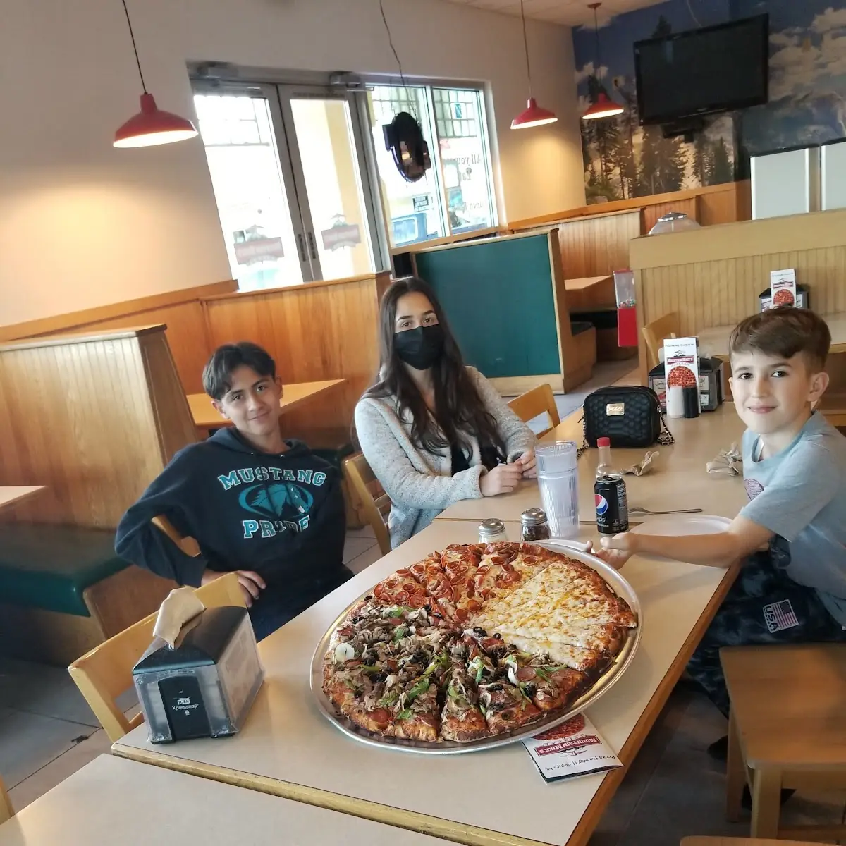 Pep Combo and Cheese Pizza