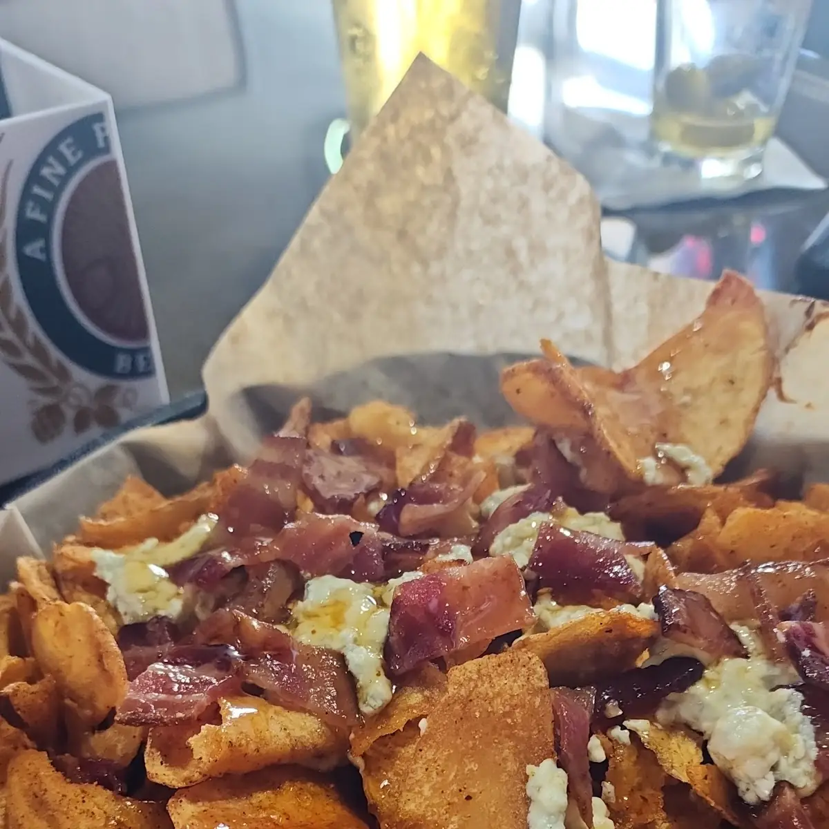 Blue Cheese and Smoked Bacon Chips