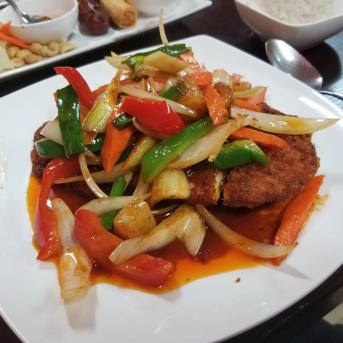 Thai Chili Sauce with Crispy Chicken