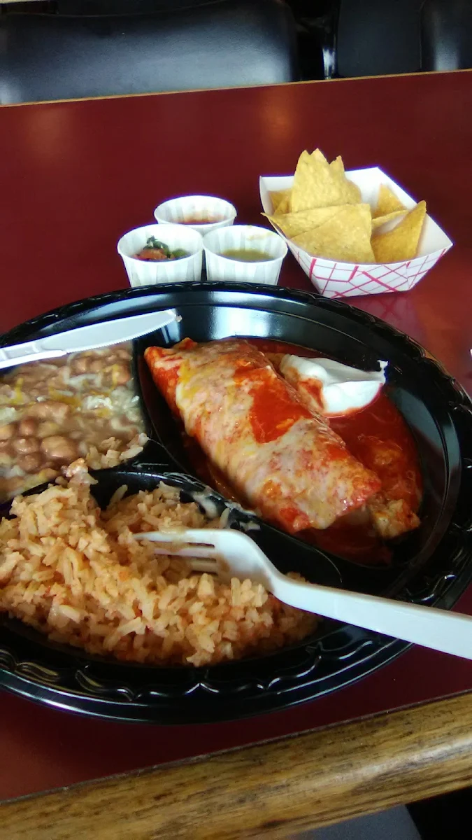 Chicken Enchilada Rice and Beans