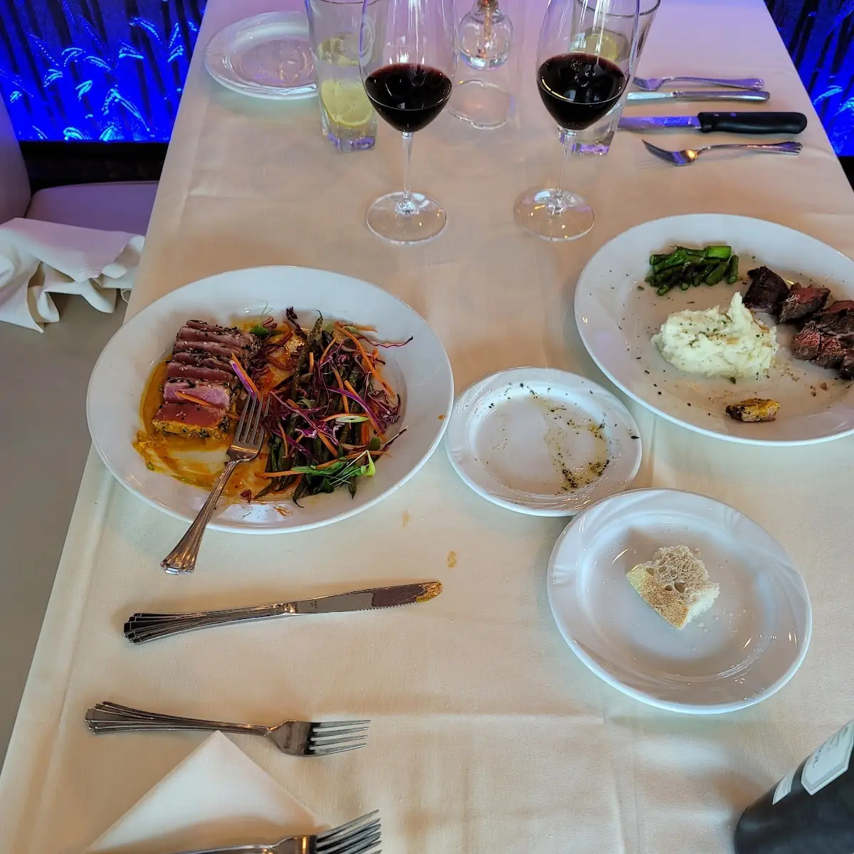 Ahi Tuna and Filet Mignon