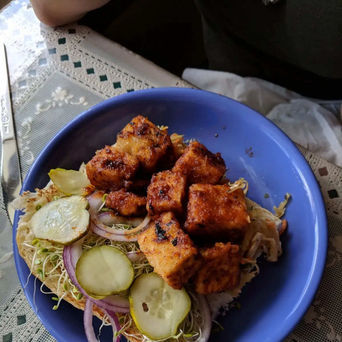 BBQ Tofu Sandwich