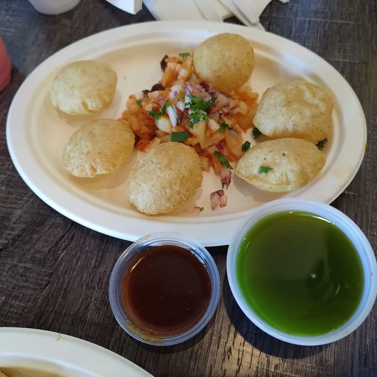 Pani Puri & Samosa Plate