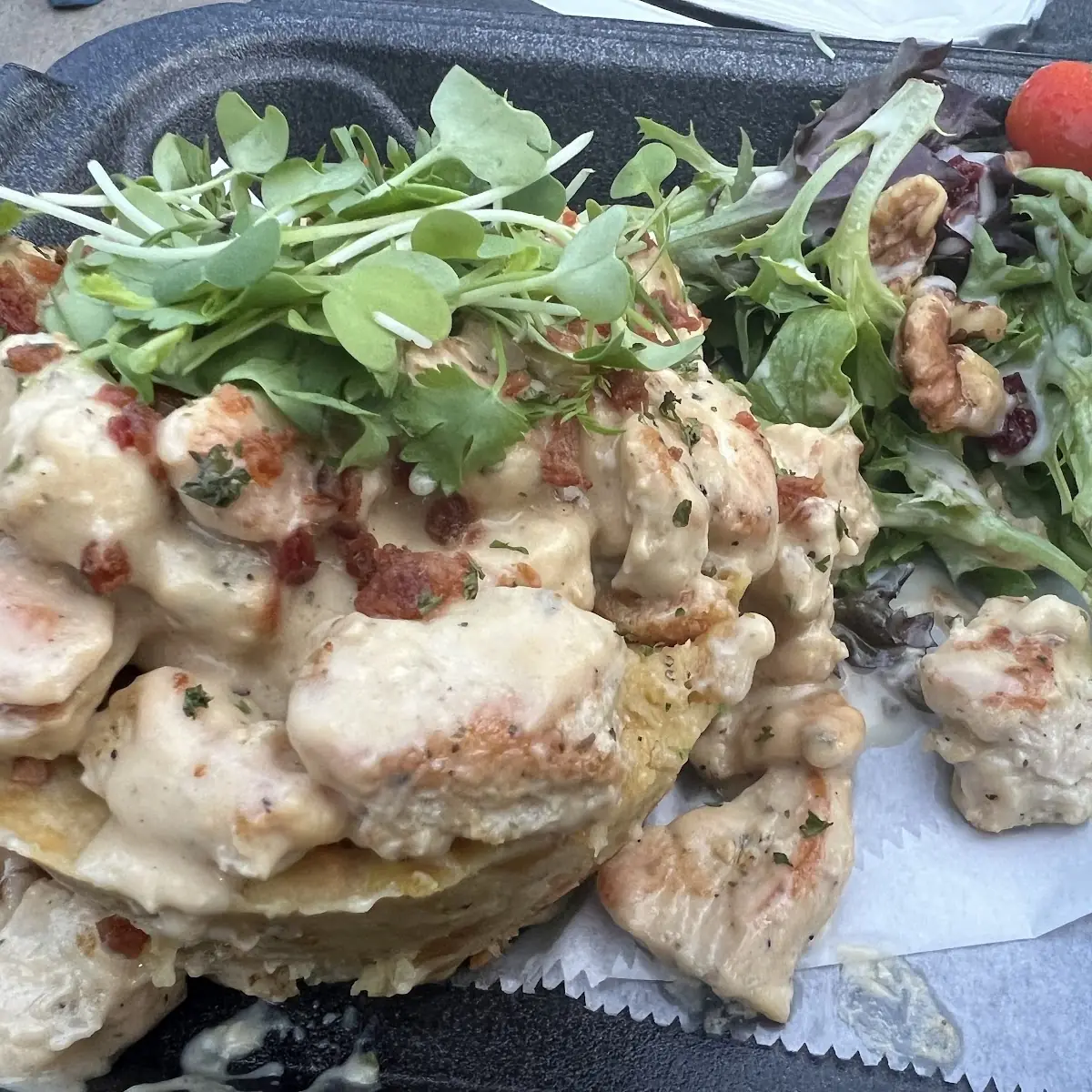 Mofongo Relleno de Pollo Y Bacon