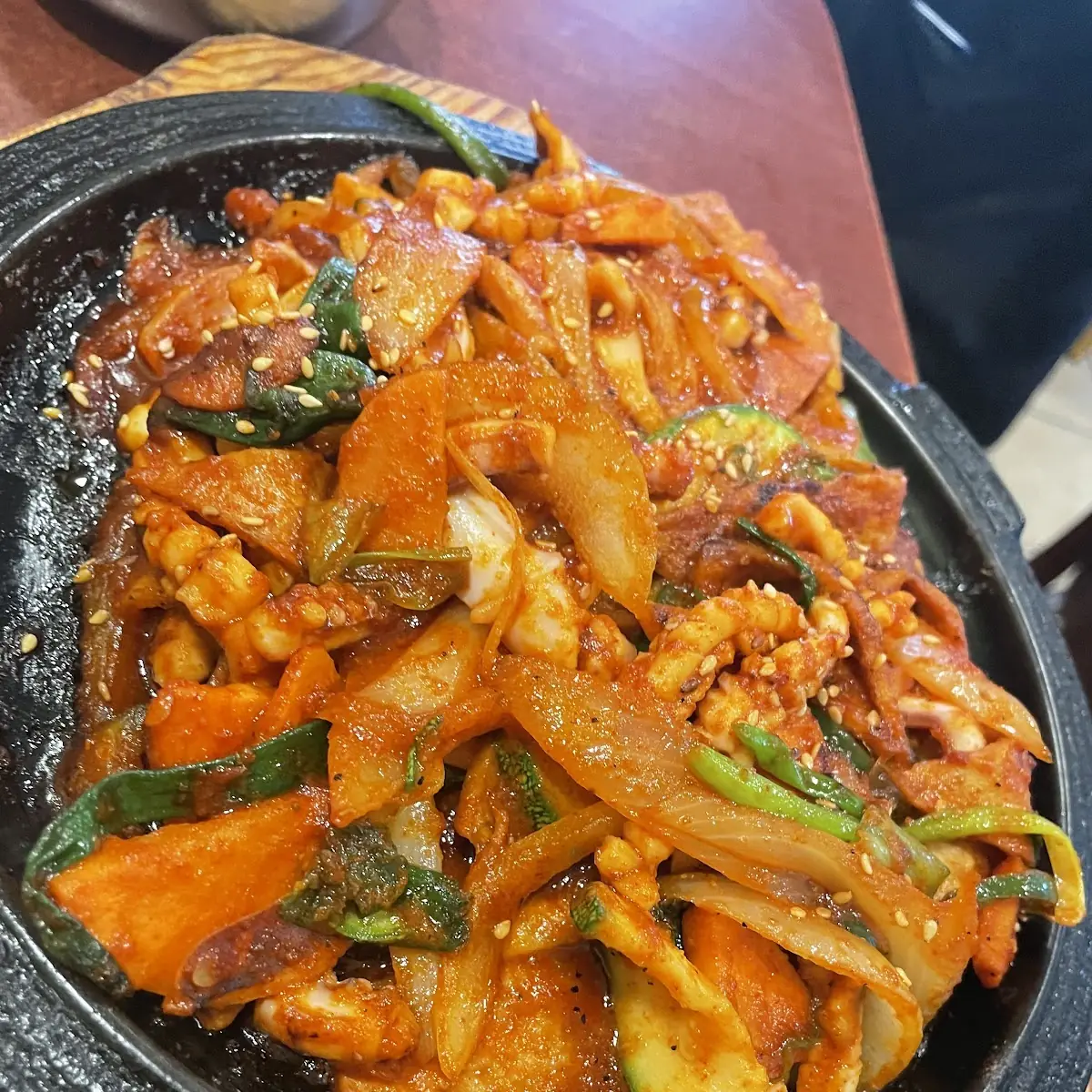 Stir Fried Squid with Fish Cake