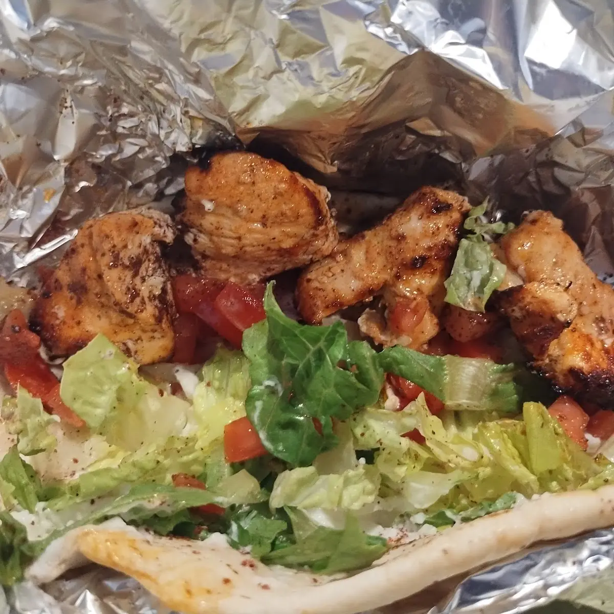 Chicken Pita Wrap with Pickles