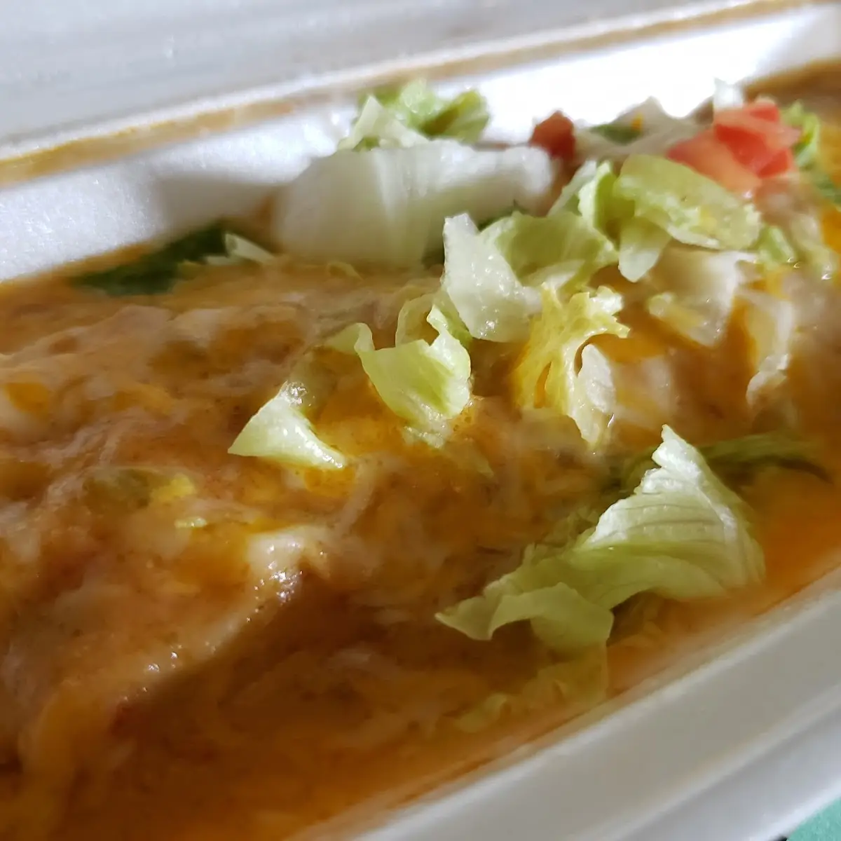 Smothered Deluxe Bean and Beef Burrito
