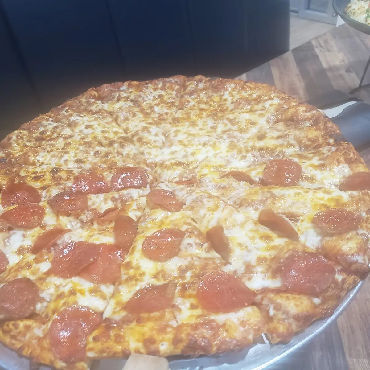 Half Pepperoni Half Cheese Pizza