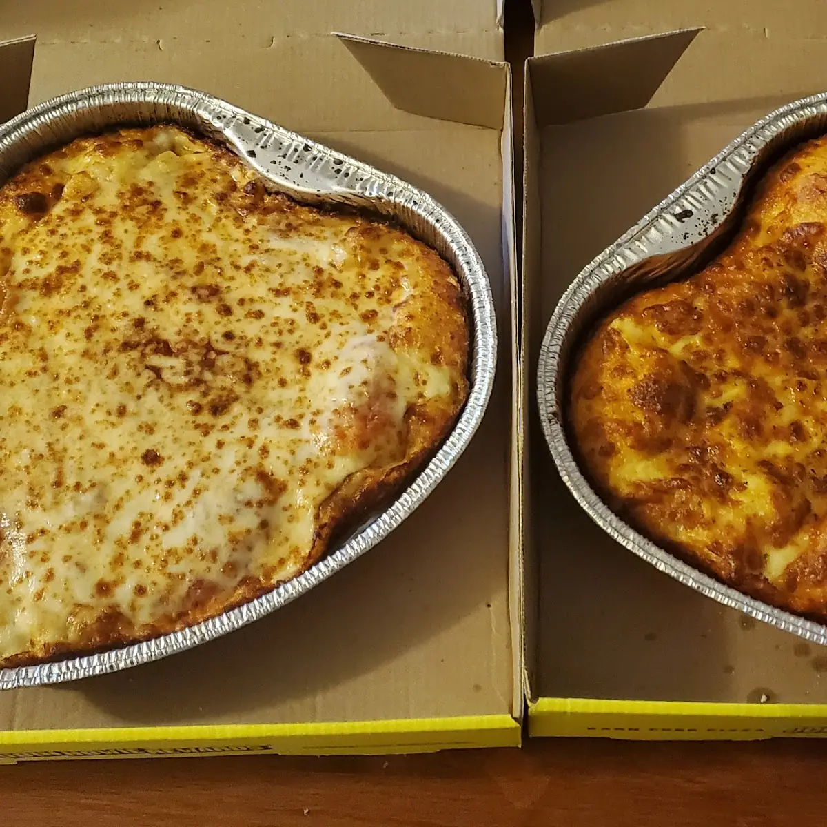 Heart Shaped Pizza & Cheese Bread