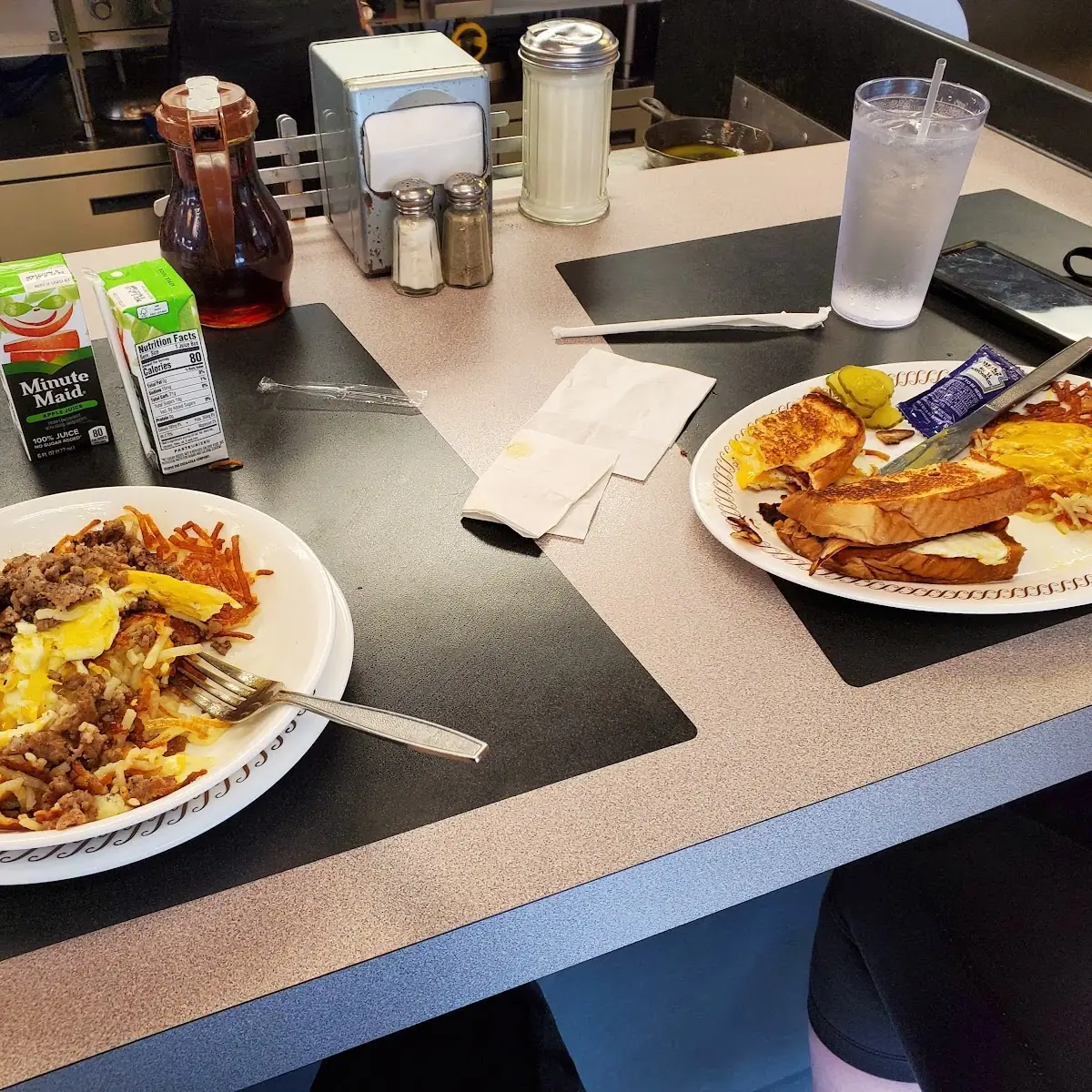 Bacon Sausage Egg and Cheese Hash Brown