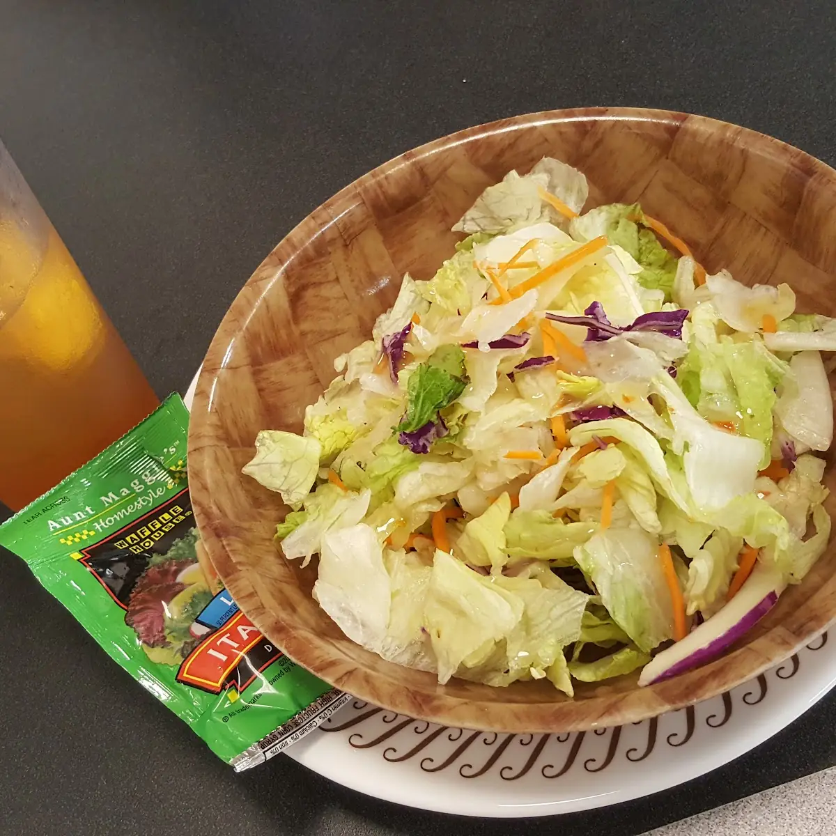 Side Salad and Tea