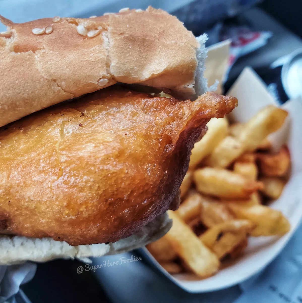Fish Sandwich with Fries