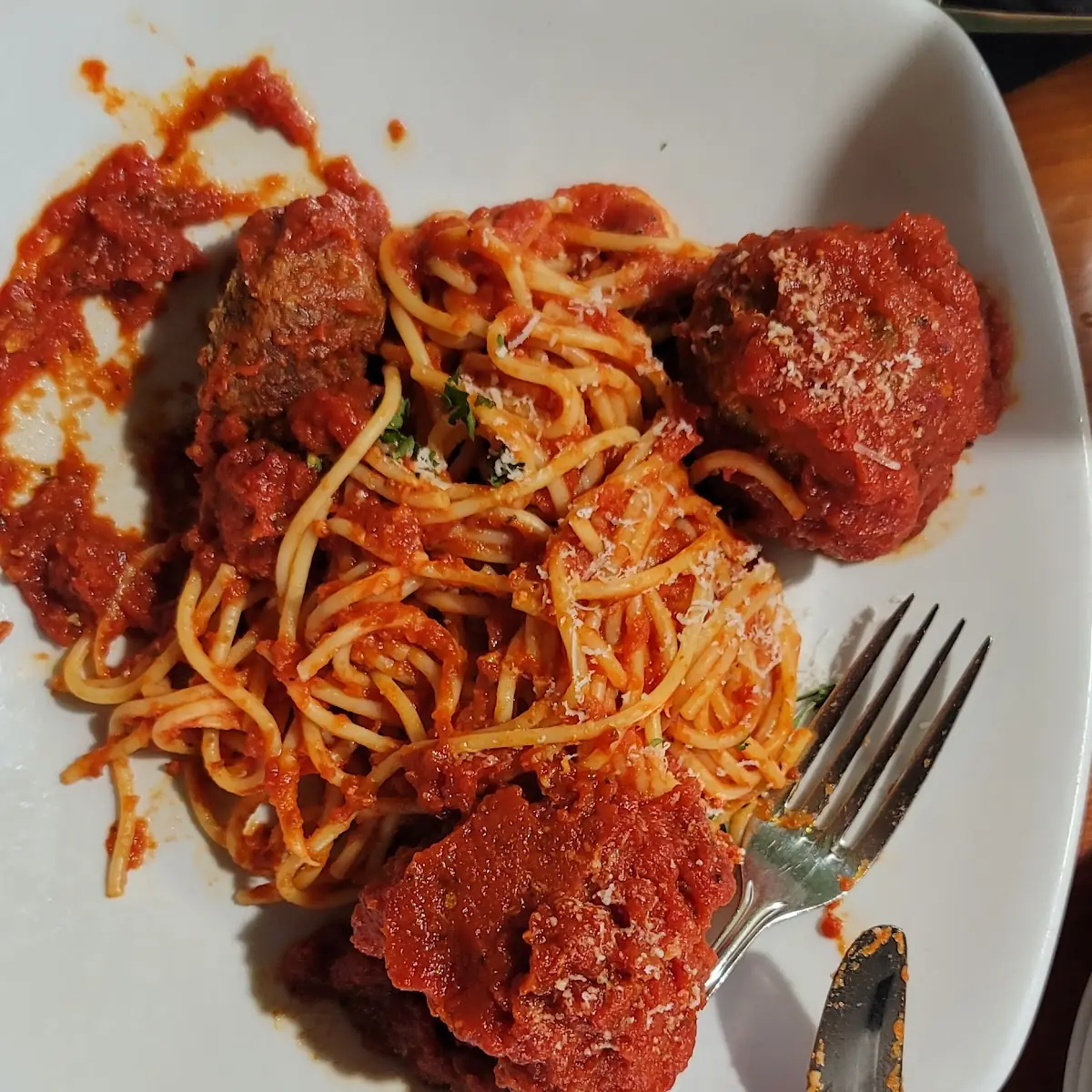 Veal Parmesan with Spaghetti