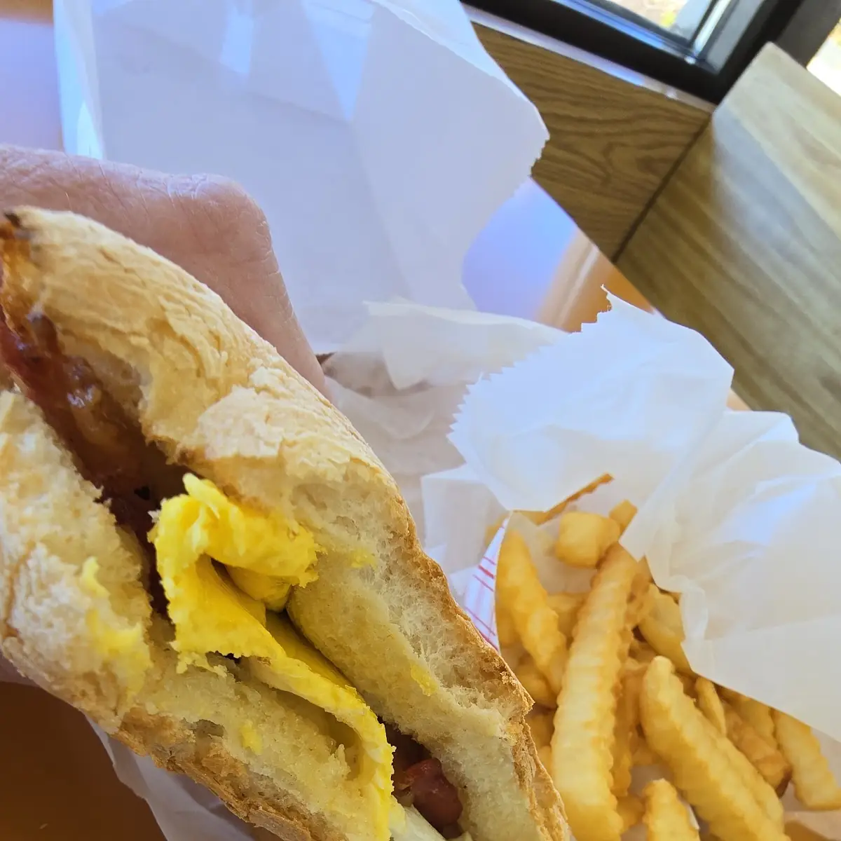Bacon Egg and Cheese and Fries