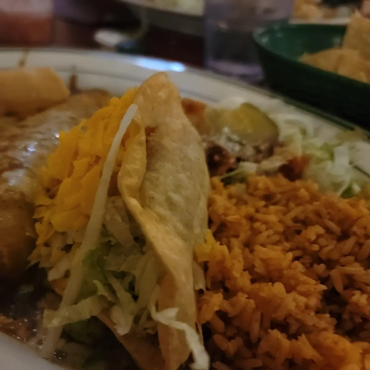 Create Your Own Three Item Combo 1 Chili Verde Enchilada 1 Carnitas Enchilada 1 Chile Relleno