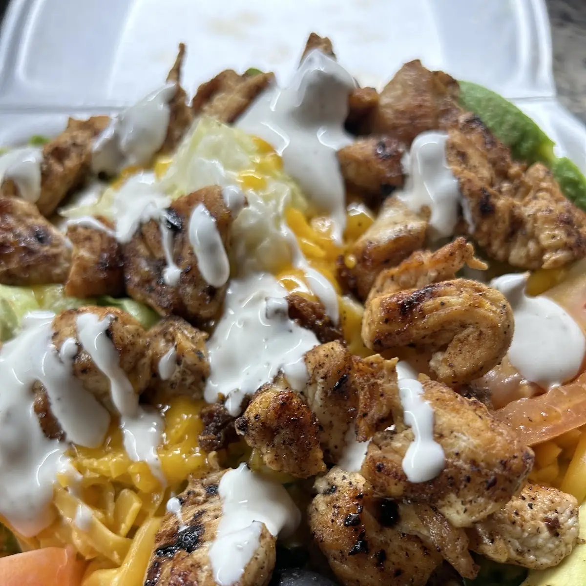 Green Salad and Grilled Chicken