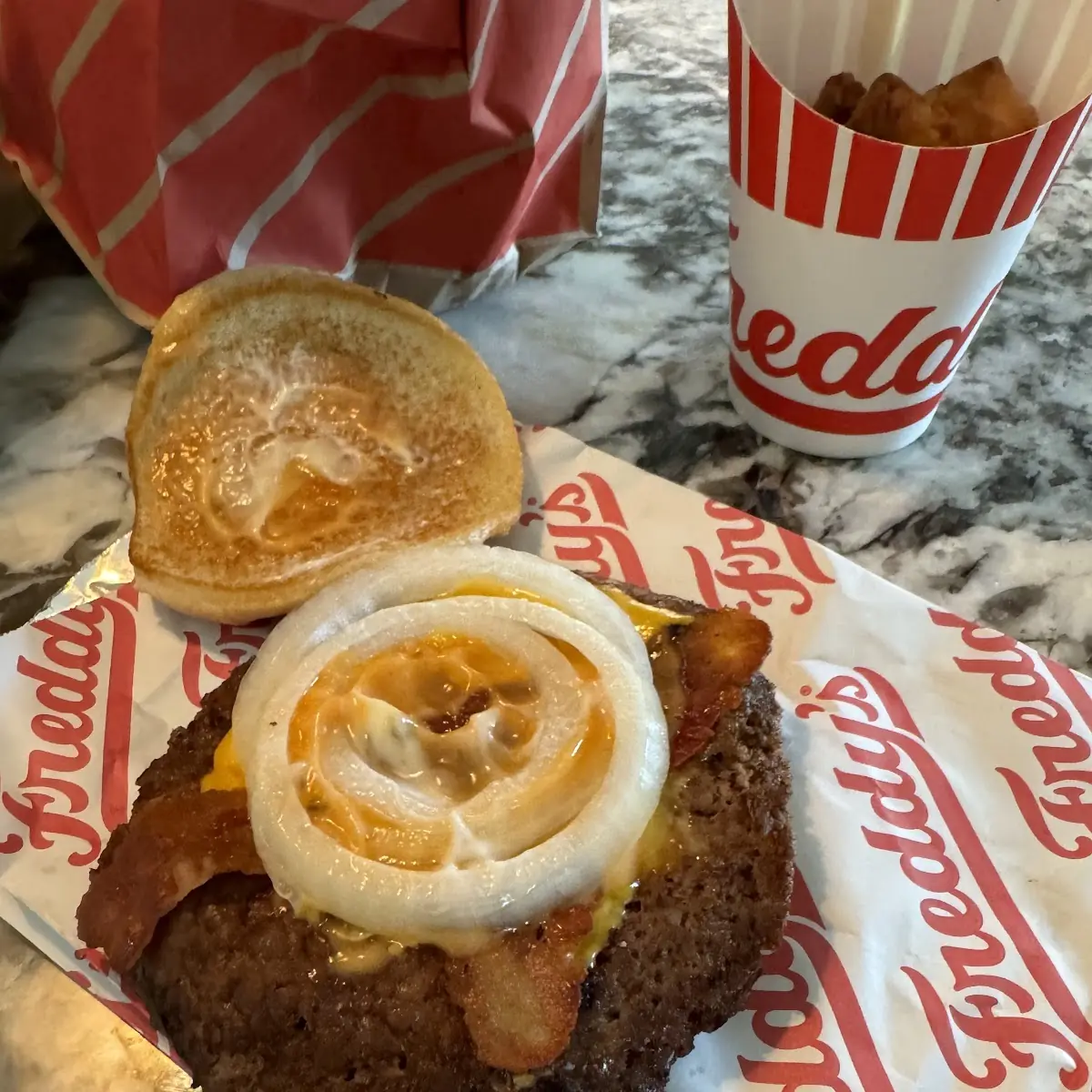 Double Bacon and Cheese Burger