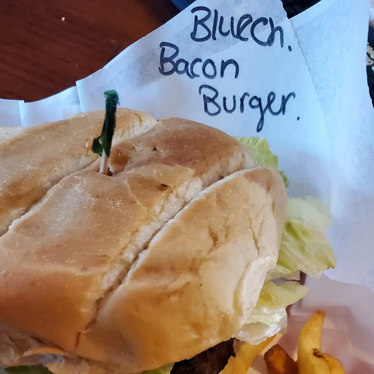 Blue Cheese Bacon Burger