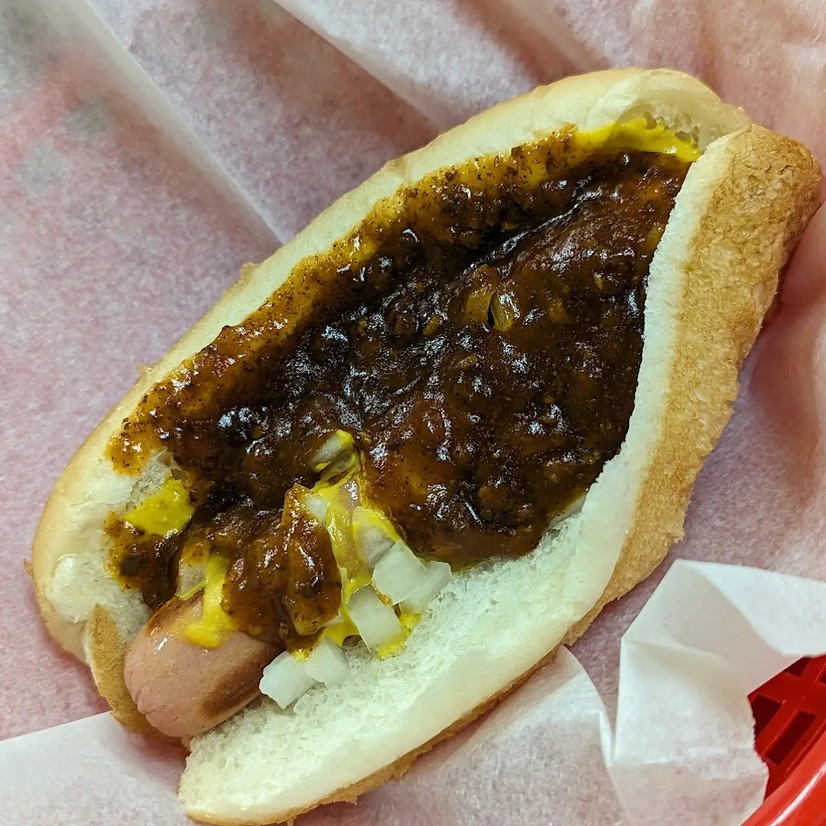 Chili Dog and Chilli Cheese Fries Choc PB Shake