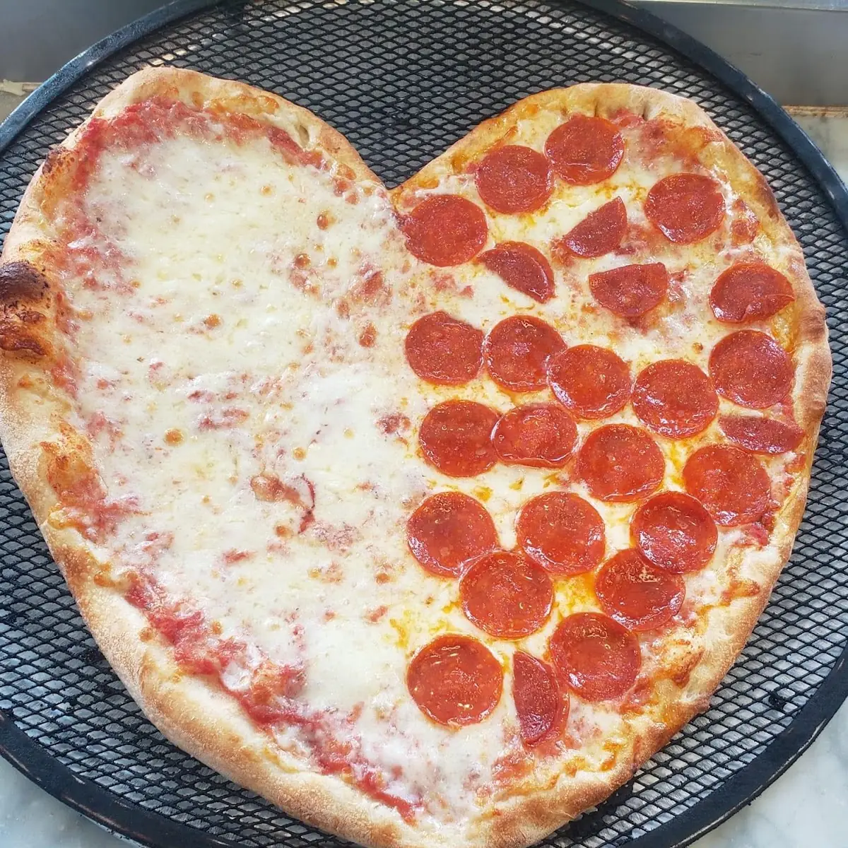 Heart Shaped Pizza