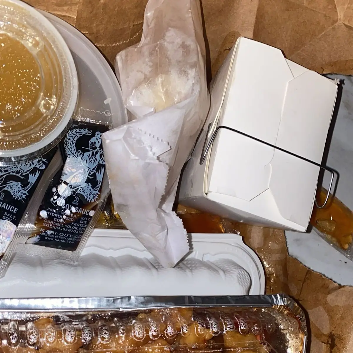 Honey Chicken and Wonton Soup