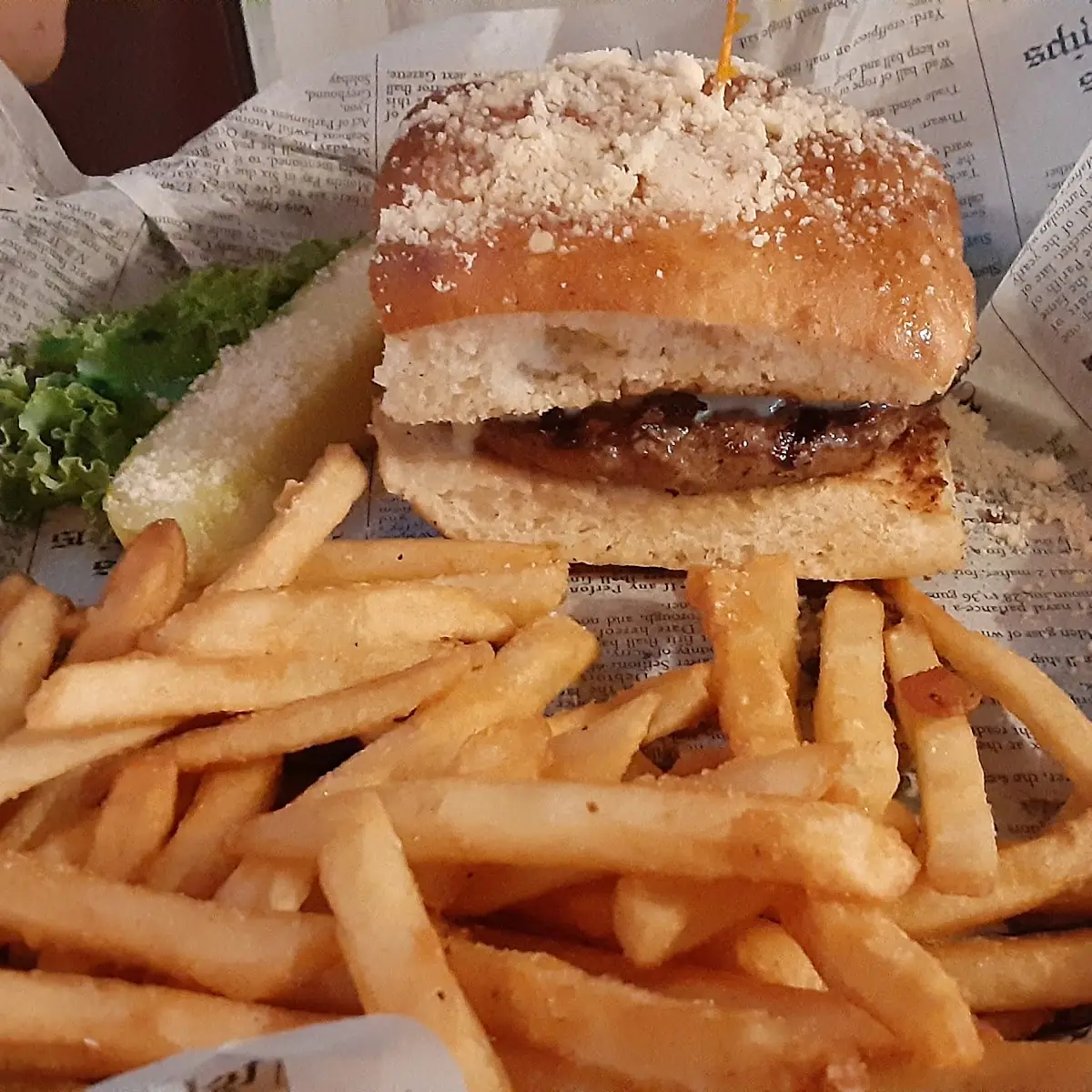 Olive Swiss Burger