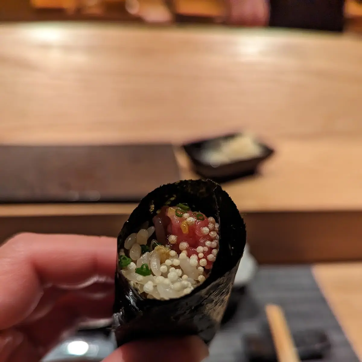 Toro Chive Hand Roll