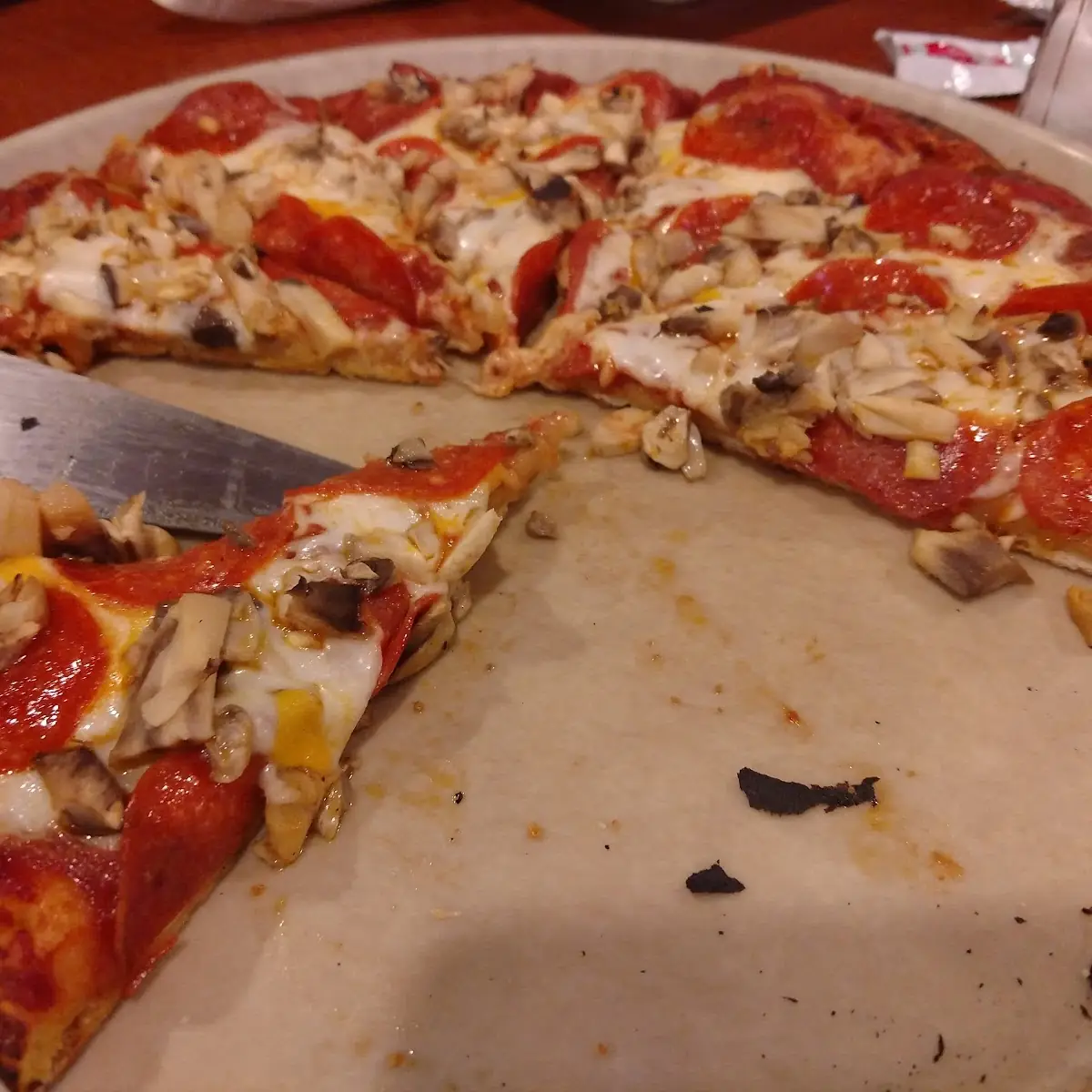 Pepperoni and Mushroom Pizza