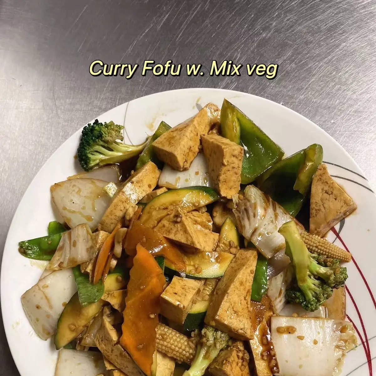 Tofu with Mix Veg