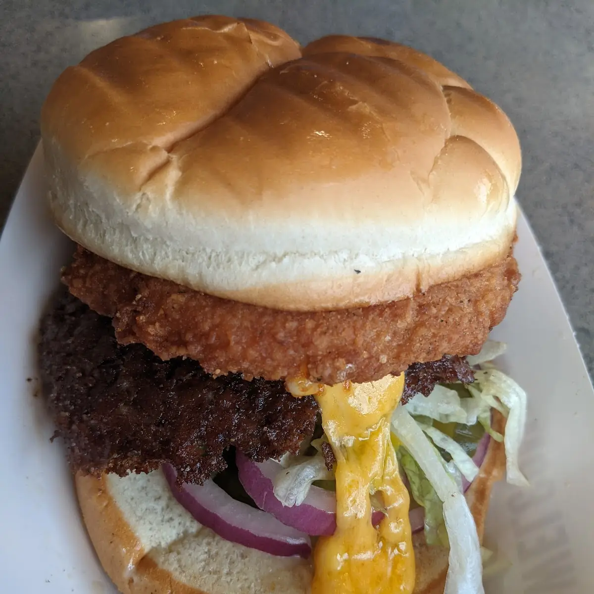 Cheese Curd Burger