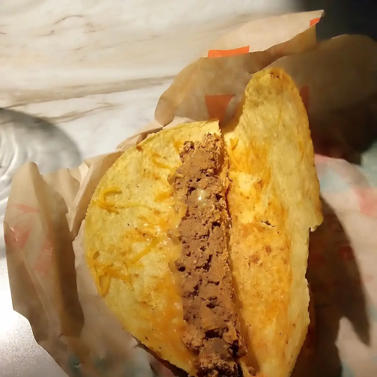 Hard Taco Minus Lettuce and Tomato