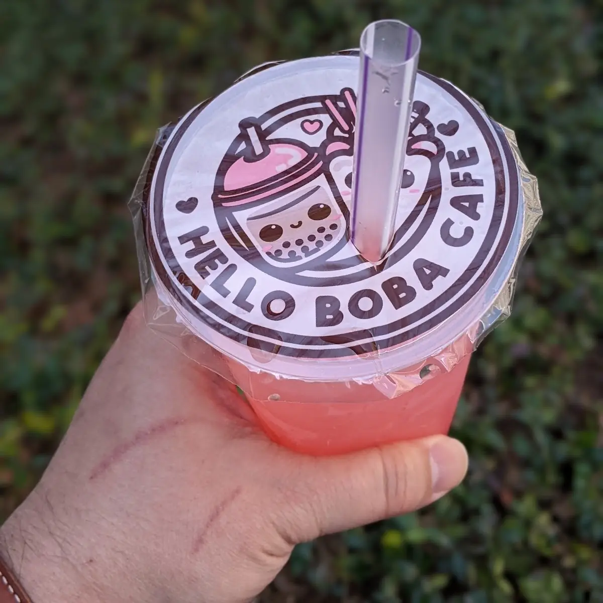 Passion Fruit Lemonade with Strawberry Jelly