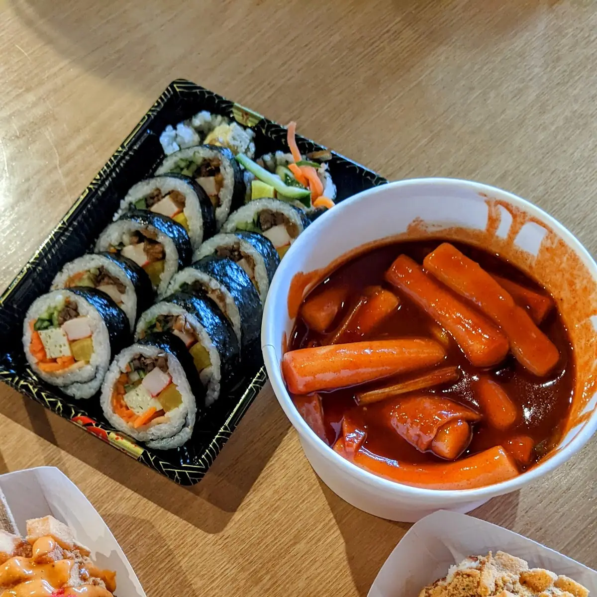 Tteok-Bokki Gimbap Ang Corn Dogs