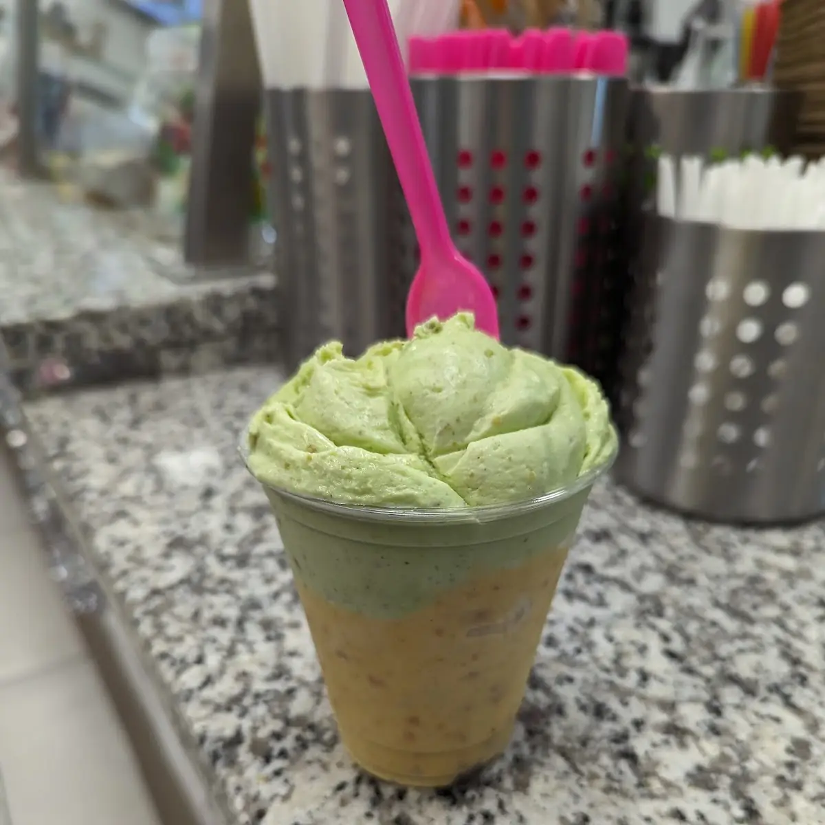 Pistachio and Coconut Ice Cream