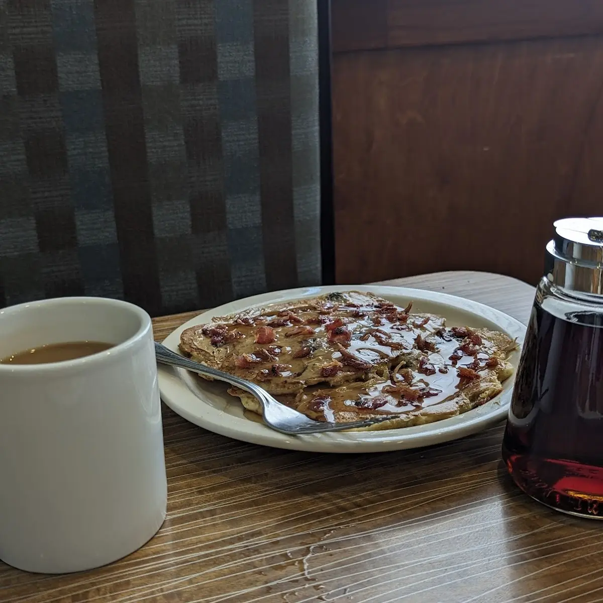 Peanut Butter Bacon Pancakes