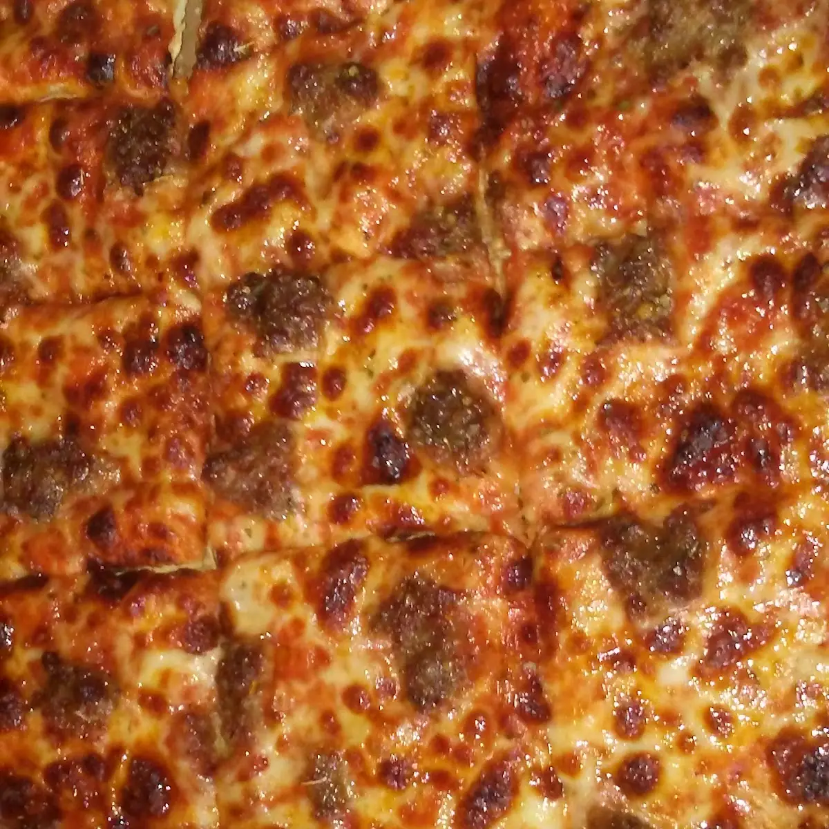Sausage and Cheese Pizza